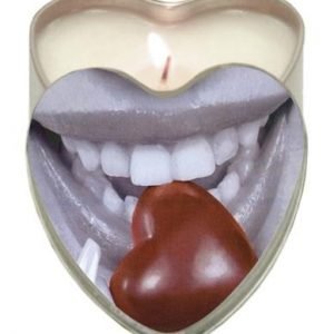 Edible Heart Candle - Chocolate