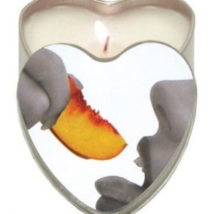 Edible Heart Candle - Peach