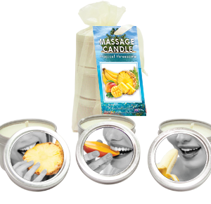 Bag Candle Tropical Trio Mango Margarita, Banana Daiquiri, Pineapple Breeze 2oz