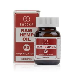Raw Capsules 30 Pack, 1500mg CBD (50mg/ea) Unflavored