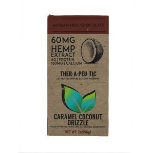 CBD Chocolate - Caramel Coconut (Milk Chocolate) 2.5oz, 60mg CBD