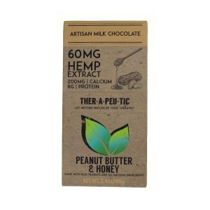 CBD Chocolate - Peanut Butter & Honey (Milk Chocolate) 2.5oz, 60mg CBD