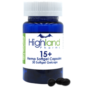 Highland Pharms 15  Hemp Softgel Capsules 15mg, 30ct