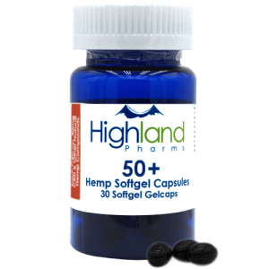 Highland Pharms 50  - Hemp Softgel Capsules 50mg -30ct
