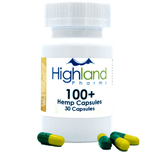 Highland Pharms 100 - Hemp Vegan Capsules 100mg -30ct