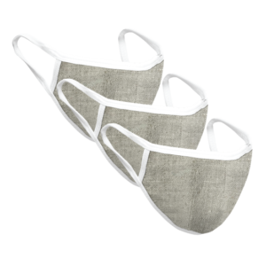 Reusable Hemp Face Mask - 3 pcs